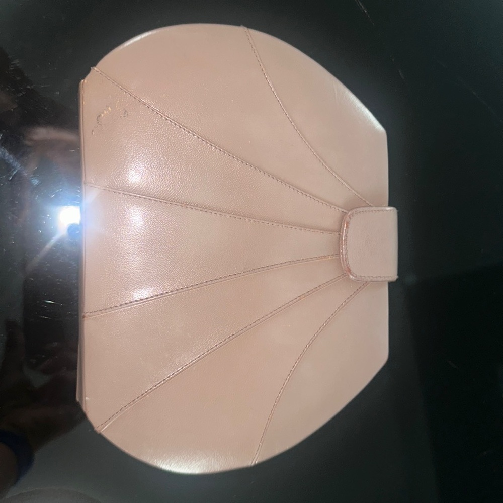 Aspects Nude Leather Clutch